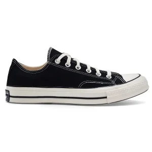 Converse Sneakers Bassa Uomo CHUCK 70 OX Nero Dettagli Bianchi