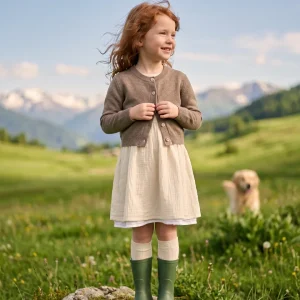 Cardigan cortino Bambina
