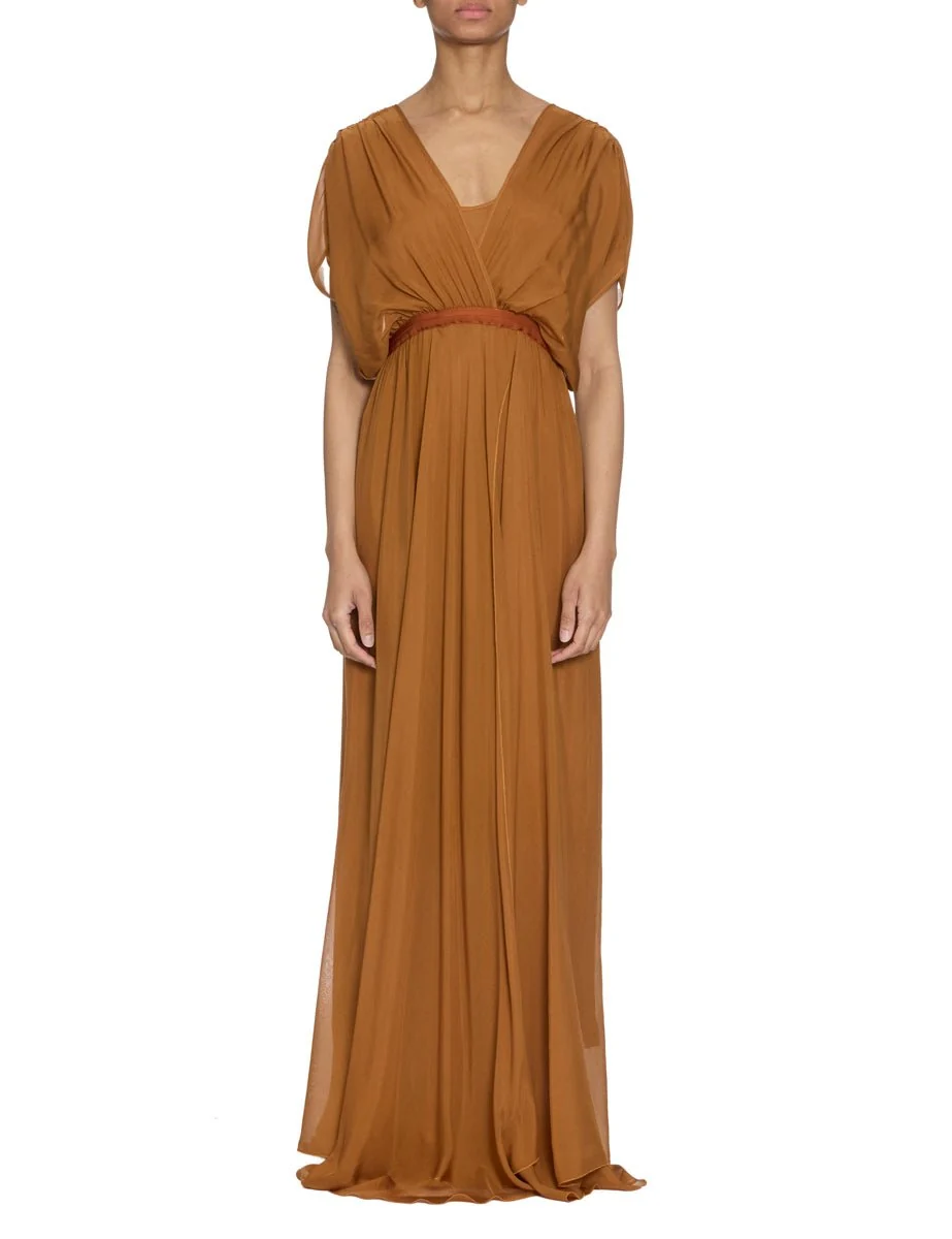 abito chiffon terra