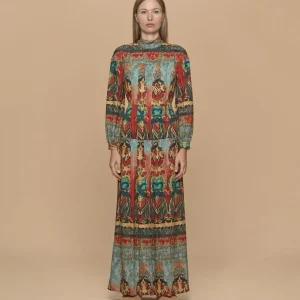 Abito Pieghe Turtleneck