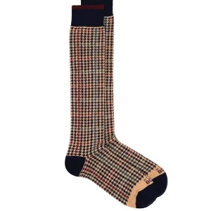 calze tweed blu multicolor