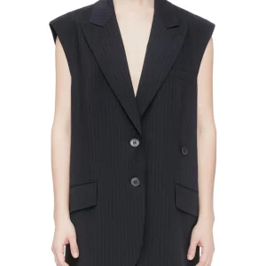 gilet dominic pinstripe navy