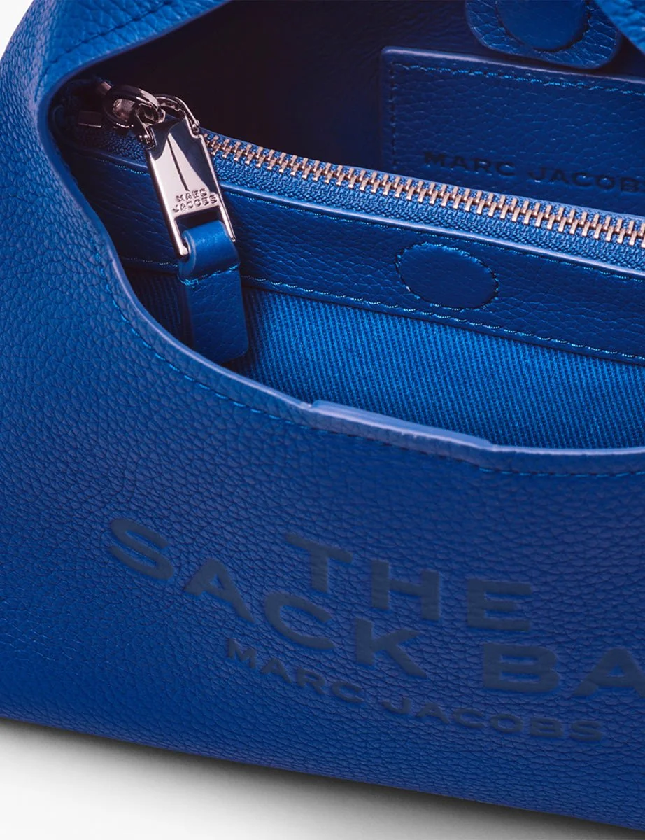 the mini sack leather cobalt - immagine 6